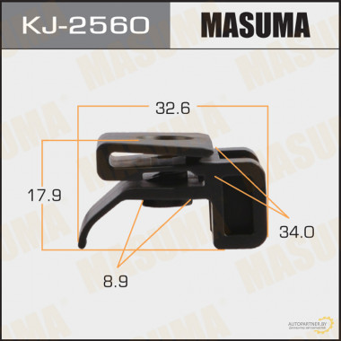 Клипса пластиковая MASUMA (TOYOTA 5387906100)  / KJ2560