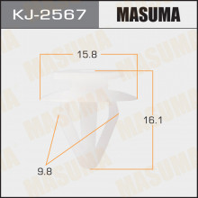 Клипса пластиковая MASUMA (NISSAN 768821KA0A)  / KJ2567