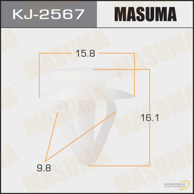 Клипса пластиковая MASUMA (NISSAN 768821KA0A)  / KJ2567