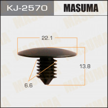 Клипса пластиковая MASUMA (NISSAN 668201KM0A)  / KJ2570