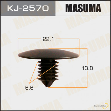 Клипса пластиковая MASUMA (NISSAN 668201KM0A)  / KJ2570