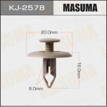 Клипса пластиковая MASUMA (MAZDA B0426886505)  / KJ2578