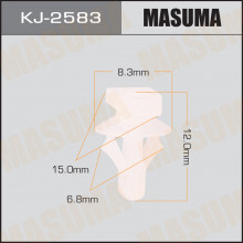 Клипса пластиковая MASUMA (NISSAN 808501FA0B)  / KJ2583