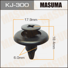 Клипса пластиковая MASUMA (TOYOTA 9046706150C0)  / KJ300