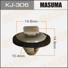 Клипса пластиковая MASUMA (TOYOTA 7681712050)  / KJ306