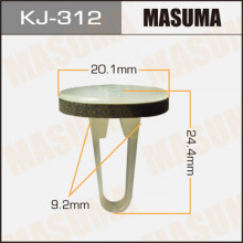 Клипса пластиковая MASUMA (TOYOTA 9018905154)  / KJ312