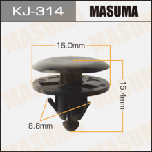 Клипса пластиковая MASUMA (TOYOTA 9046710118)  / KJ314