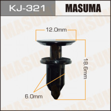 Клипса пластиковая MASUMA (TOYOTA 9046706005)  / KJ321