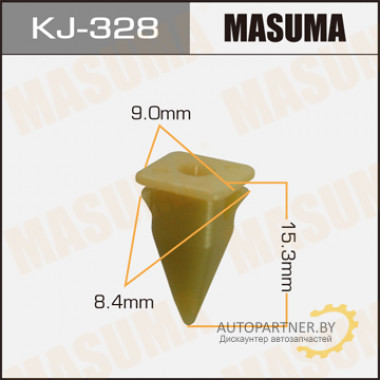 Клипса пластиковая MASUMA (TOYOTA 9018904207)  / KJ328