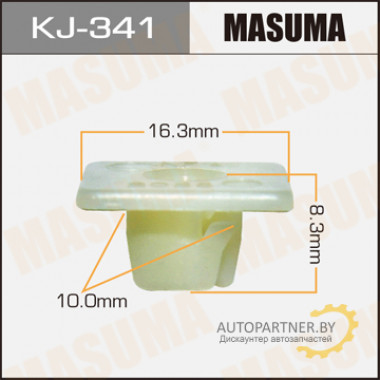 Клипса пластиковая MASUMA (TOYOTA 9018906017)  / KJ341