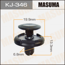 Клипса пластиковая MASUMA (TOYOTA 9046707164)  / KJ346
