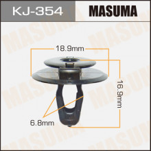 Клипса пластиковая MASUMA (TOYOTA 9046710143)  / KJ354