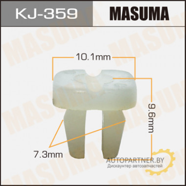 Клипса пластиковая MASUMA (TOYOTA 9018904140)  / KJ359