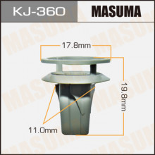 Клипса пластиковая MASUMA (TOYOTA 9018906100)  / KJ360