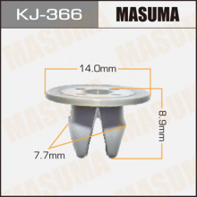 Клипса пластиковая MASUMA (TOYOTA 9018904131)  / KJ366