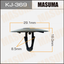 Клипса пластиковая MASUMA (TOYOTA 9046709014)  / KJ369
