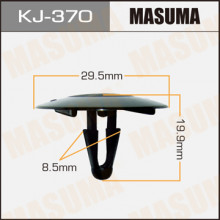 Клипса пластиковая MASUMA (TOYOTA 9046709006)  / KJ370