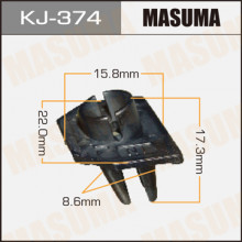Клипса пластиковая MASUMA (TOYOTA 5219753010)  / KJ374