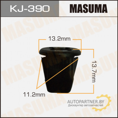 Клипса пластиковая MASUMA (TOYOTA 9018904202)  / KJ390