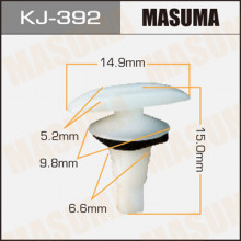Клипса пластиковая MASUMA (TOYOTA 6786712150)  / KJ392