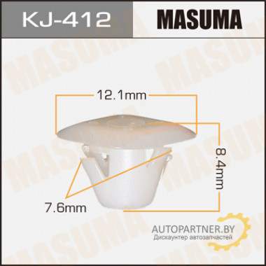 Клипса пластиковая MASUMA (TOYOTA 9018904087)  / KJ412