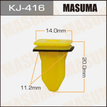 Клипса пластиковая MASUMA (TOYOTA 9018904200)  / KJ416