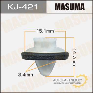 Клипса пластиковая MASUMA (TOYOTA 9046708080)  / KJ421