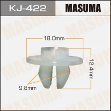 Клипса пластиковая MASUMA (TOYOTA 9018909002)  / KJ422