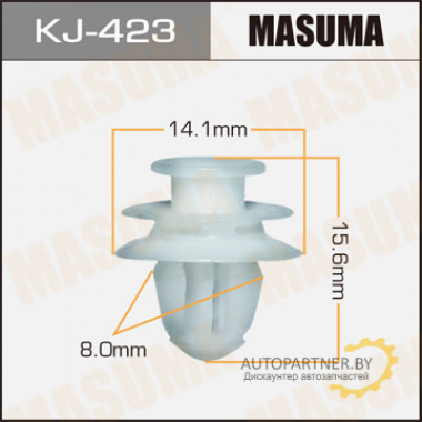Клипса пластиковая MASUMA (TOYOTA 6777112060)  / KJ423