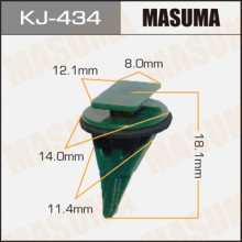 Клипса пластиковая MASUMA (TOYOTA 7681712070)  / KJ434