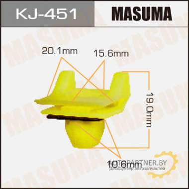 Клипса пластиковая MASUMA (TOYOTA 7539748020)  / KJ451