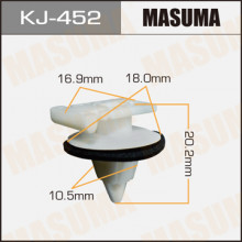 Клипса пластиковая MASUMA (TOYOTA 9046711103)  / KJ452