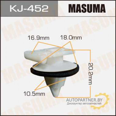 Клипса пластиковая MASUMA (TOYOTA 9046711103)  / KJ452