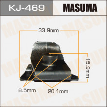 Клипса пластиковая MASUMA (TOYOTA 5387920020)  / KJ469