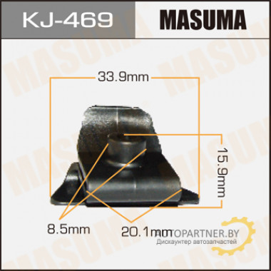Клипса пластиковая MASUMA (TOYOTA 5387920020)  / KJ469