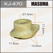Клипса пластиковая MASUMA (TOYOTA 9046711028)  / KJ470