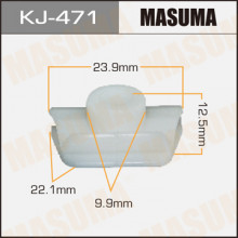 Клипса пластиковая MASUMA (TOYOTA 9046705128)  / KJ471