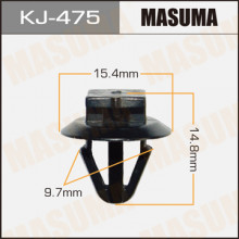 Клипса пластиковая MASUMA (TOYOTA 5271728010)  / KJ475