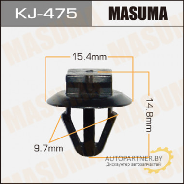 Клипса пластиковая MASUMA (TOYOTA 5271728010)  / KJ475