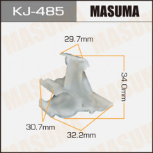 Клипса пластиковая MASUMA (TOYOTA 5218520140)  / KJ485