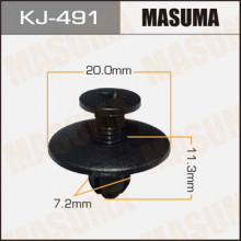 Клипса пластиковая MASUMA (TOYOTA 9046707044)  / KJ491