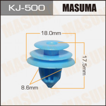 Клипса пластиковая MASUMA (TOYOTA 9046710167)  / KJ500