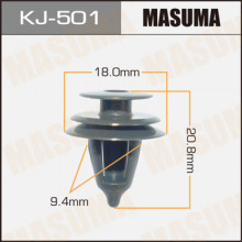 Клипса пластиковая MASUMA (TOYOTA 6777112040)  / KJ501