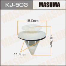Клипса пластиковая MASUMA (TOYOTA 6777112070)  / KJ503