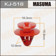 Клипса пластиковая MASUMA (TOYOTA 9046711111)  / KJ518