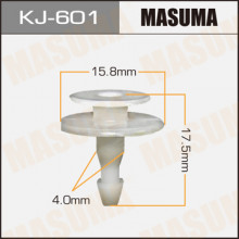 Клипса пластиковая MASUMA (NISSAN 668205C000)  / KJ601