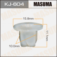 Клипса пластиковая MASUMA (NISSAN 128100831)  / KJ604