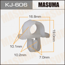 Клипса пластиковая MASUMA (NISSAN 2894510V00)  / KJ606