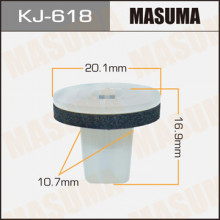 Клипса пластиковая MASUMA (NISSAN 128100171)  / KJ618