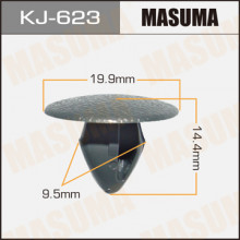 Клипса пластиковая MASUMA (NISSAN 155304941)  / KJ623